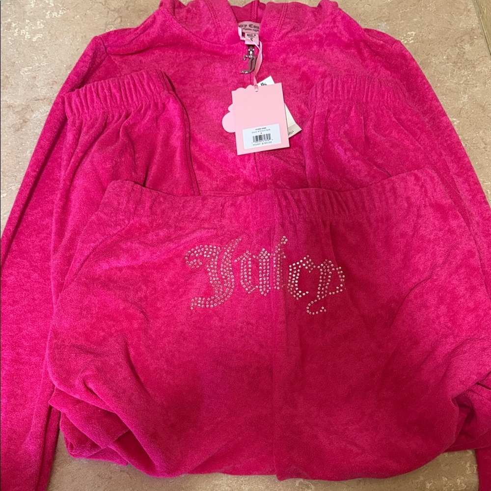 Juicy Couture Fuchsia Velour Set